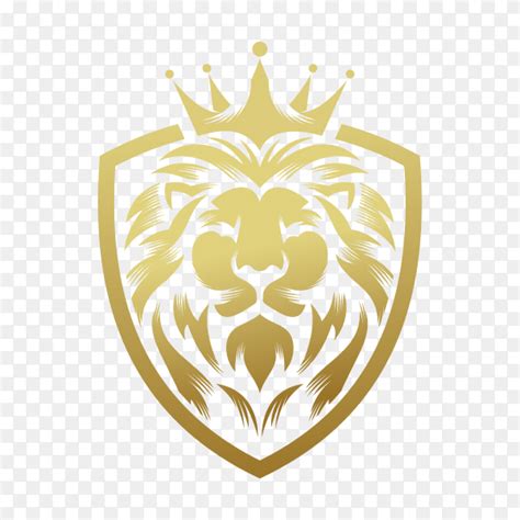 Lion king logo design template on transparent background PNG - Similar PNG