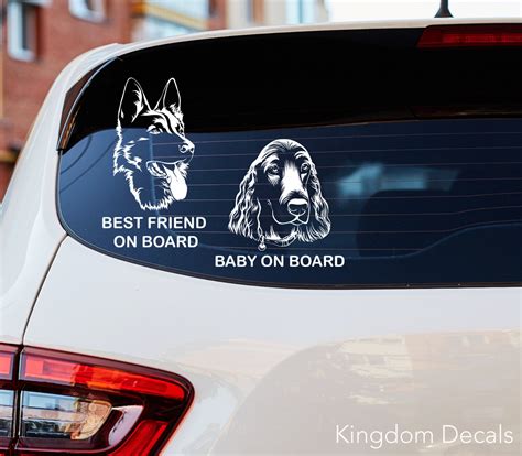 Custom Dog Decal Vinyl Car Sticker Dog Lover Dog Dad - Etsy