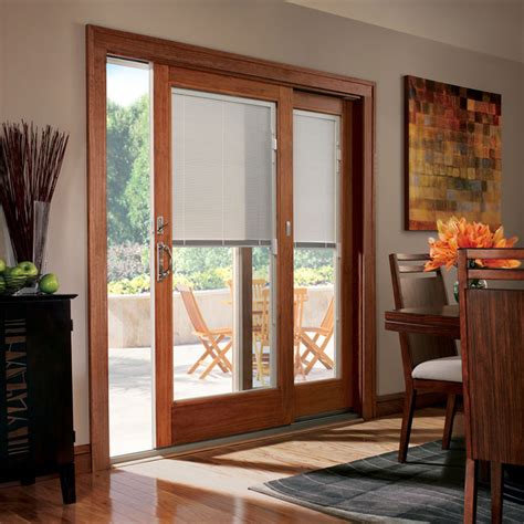 Triple Pane Sliding Glass Door With Blinds - Glass Designs