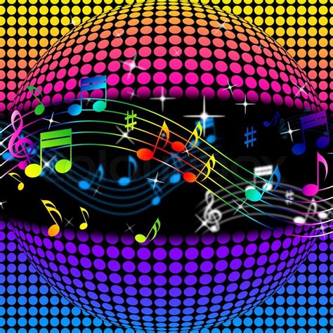 Music Disco Ball Background Showing ... | Stock Photo | Colourbox