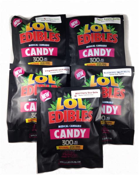 Sour Belt Candy – LOL Edibles (300mg THC – 5 Flavors) | Bud Man OC