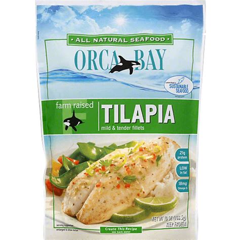 Orca Bay Seafoods Tilapia, Farm Raised | Frozen Seafood | Martin's ...