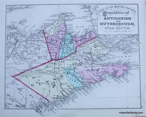 Counties-of-Antigonish-and-Guysborough-Nova-Scotia- | Antique postcard ...