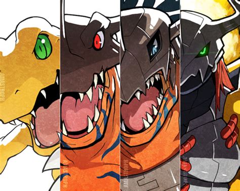 agumon, greymon, metalgreymon, wargreymon | Pokemon vs digimon, Digimon wallpaper, Digimon tamers