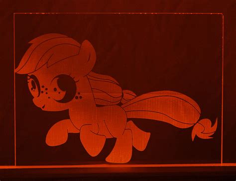 Filly Applejack Acrylic LED Picture by steeph-k on DeviantArt