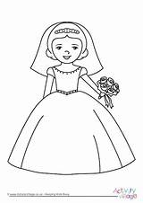 Beautiful Bride Coloring Pages Sketch Page sketch template