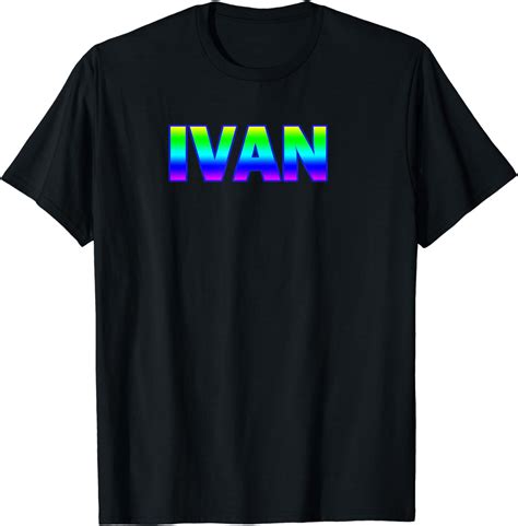 Amazon.com: Ivan Name for Boys Men Strong Letters T-Shirt : Clothing ...