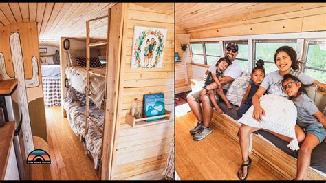 Family Of 5 Sold Everything & Built A DIY School Bus Conversion - Off Grid Solar Powered Bus ...