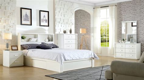 MILAN (WHITE GLOSS) BED FRAME | Sleep King