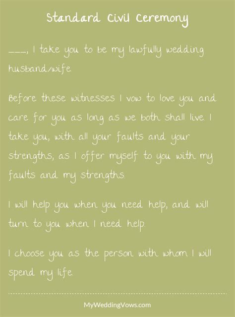 I Choose You Wedding Vows | Wedding Vows