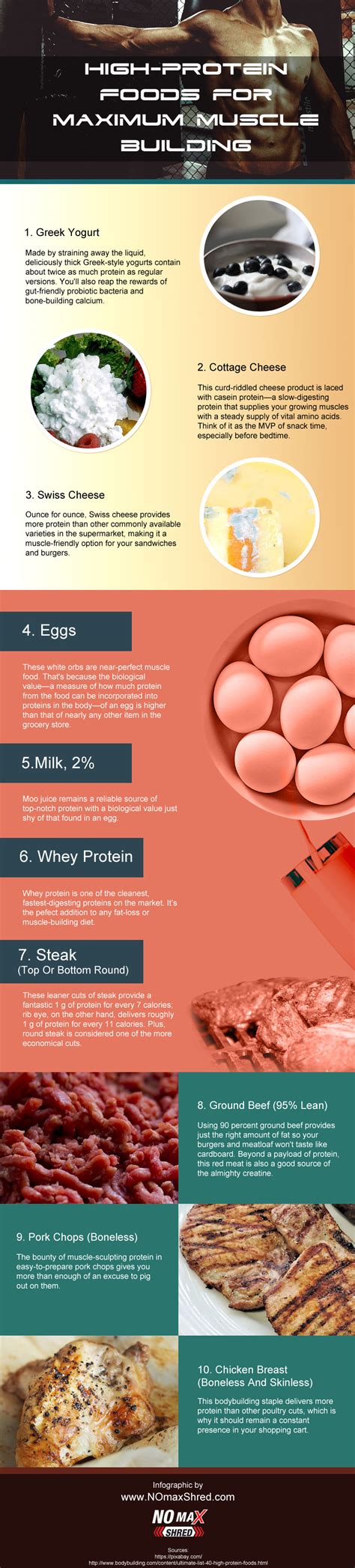 High Protein Foods for Muscle Building [Infographic]