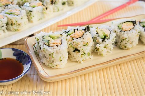 Spicy Chicken Sushi Roll - Cooking with a Wallflower