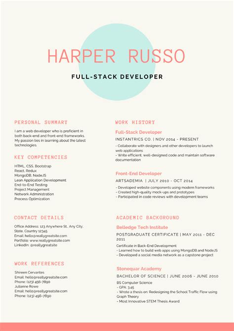 10+ Free Canva Resume Templates [+Review]