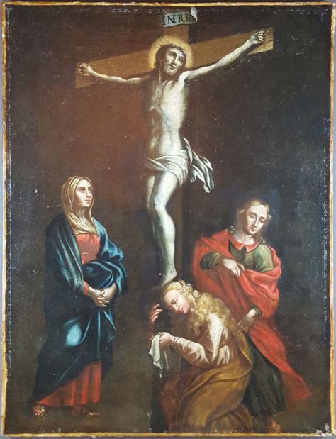 Mary Magdalene at the foot of the cross | Painting, 18th century paintings, Master oil painting