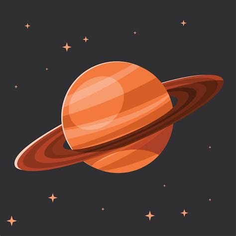 Premium Vector | Vector Graphics Of The Planet Saturn Isolated On ...