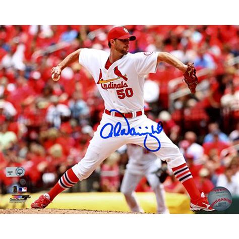 Adam Wainwright Autographed 8x10 Photo (Horizontal Pitching Action)