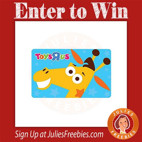 Win a $1000 Toys R Us Gift Card - Julie's Freebies