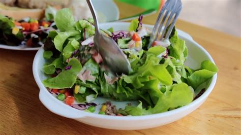 Salad with lettuce and dressing image - Free stock photo - Public Domain photo - CC0 Images