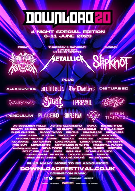 METALLICA, BRING ME THE HORIZON & SLIPKNOT To Headline Four-Night ...