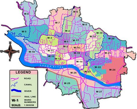 Map of Sylhet Town.