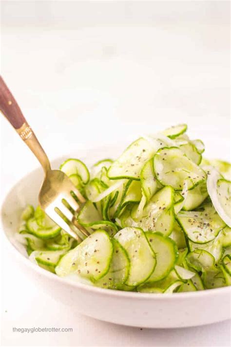 Cucumber Vinegar Salad | The Gay Globetrotter