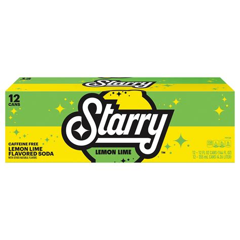 Starry Lemon Lime Soda 12 oz Cans - Shop Soda at H-E-B