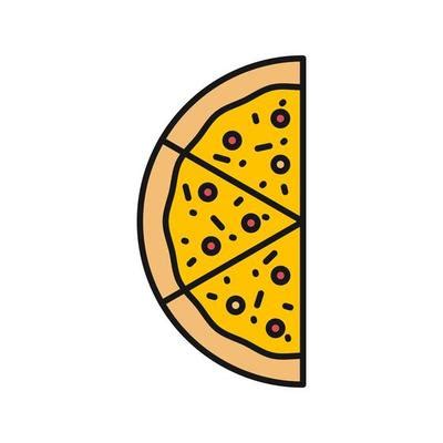 Half Pizza Vector Art, Icons, and Graphics for Free Download