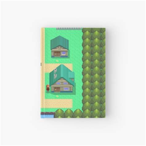 "Twinleaf Town Map" Hardcover Journal for Sale by Biochao | Redbubble