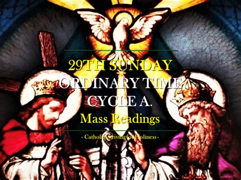 29th Sunday of Ordinary Time, Cycle A. Mass readings. | Mass readings, Reading, Sunday