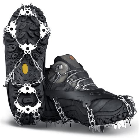 Wirezoll Ice Cleats, Crampons for Hiking Boots and Snow Shoes Climbing ...