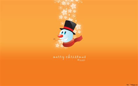 Xmas snowman 2K wallpaper download