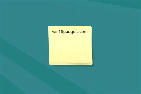 Sticky Notes Windows 10 Gadget - Win10Gadgets