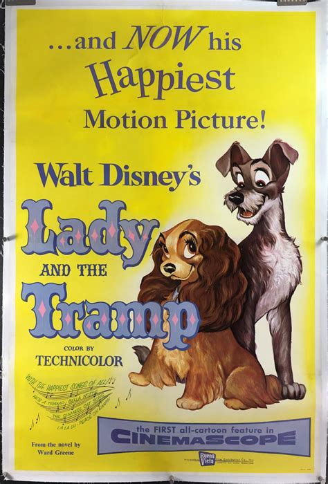 LADY AND THE TRAMP, Original Classic Walt Disney Movie Poster - Original Vintage Movie Posters