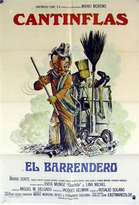 "CANTINFLAS EL BARRENDERO" MOVIE POSTER - "EL BARRENDERO" MOVIE POSTER