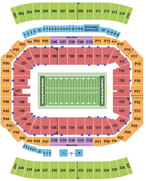 Camping World Stadium Seating Chart | Star Tickets