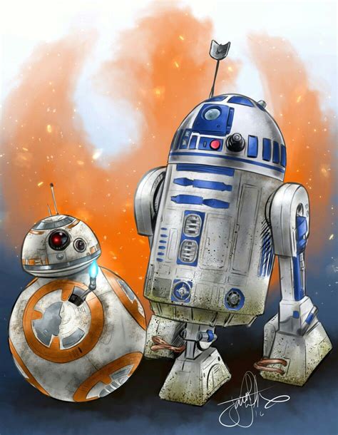 R2D2 AND BB8 | Star wars characters, Star wars art, Star wars fan art