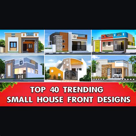 40 modern house front elevation designs for single floor | Small house front design, Small house ...