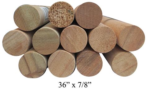 Cindoco 36010142 Dowel Rod Hardwood 36" X 7/8" Color Coded Purple -Pack Of 5 - Walmart.com ...