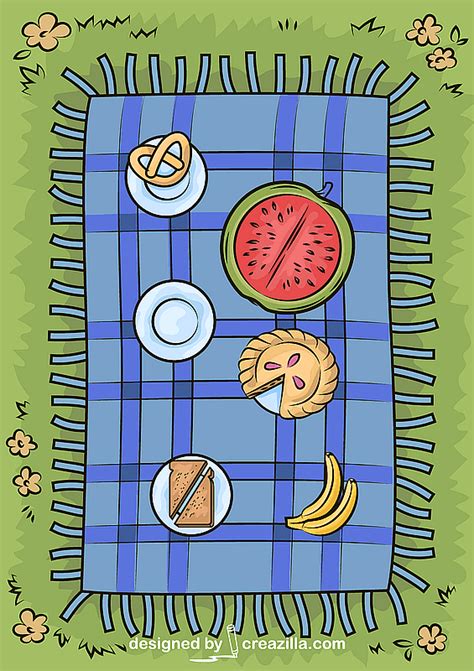 Picnic Blanket vector. Free download. | Creazilla