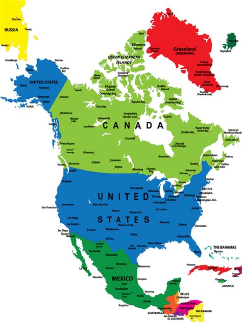 Map of North America