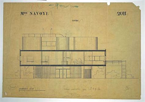 Le Corbusier Villa Savoye Drawings