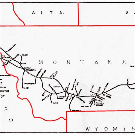 Northern Pacific 1964 System Map