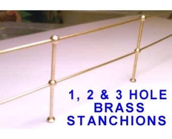 BRASS HANDRAIL STANCHIONS - test