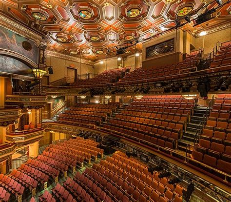 Belasco Theatre with custom Meteor historic theater chairs manufactured by Irwin Seating with ...