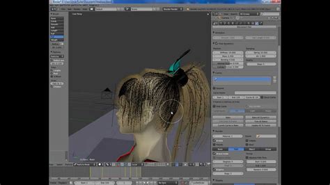 Blender 2.59/2.6 Tutorial - Particle Hair part 1: Hair shape and ...