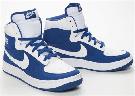 nike high tops white and blue | Sylvie Guillems