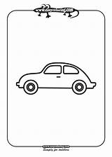 Car coloring Pages easy sketch template
