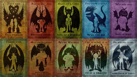 (HTTYD) Dragon Riders - 10 posters (20 × 29 cm) : Affiches, illustrations, posters par the ...