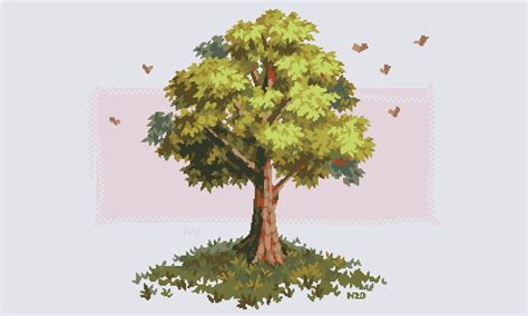 ArtStation - Pixel Art Tree Sketch, Norma2D