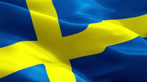 Sweden Waving Flag National Swedish Flag Waving Sign Sweden Seamless ...